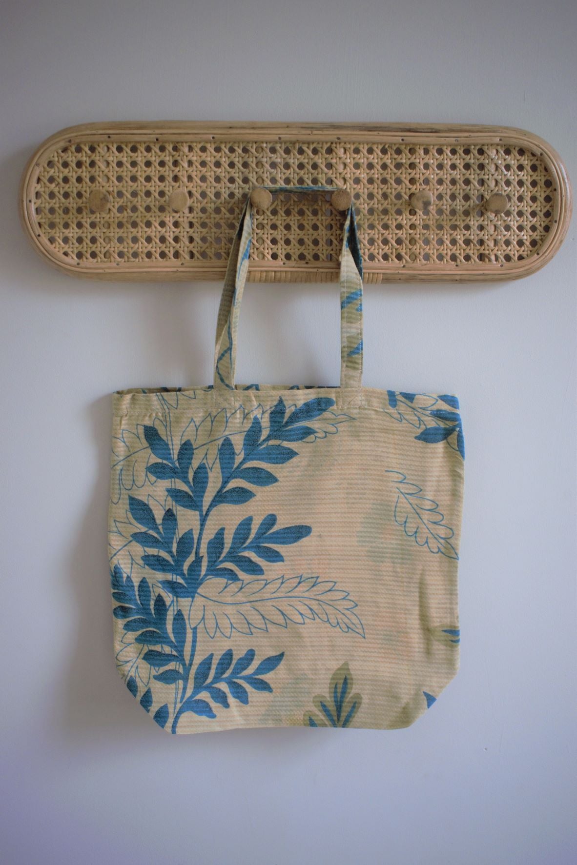 Vintage sari cotton tote shopping bag - 0